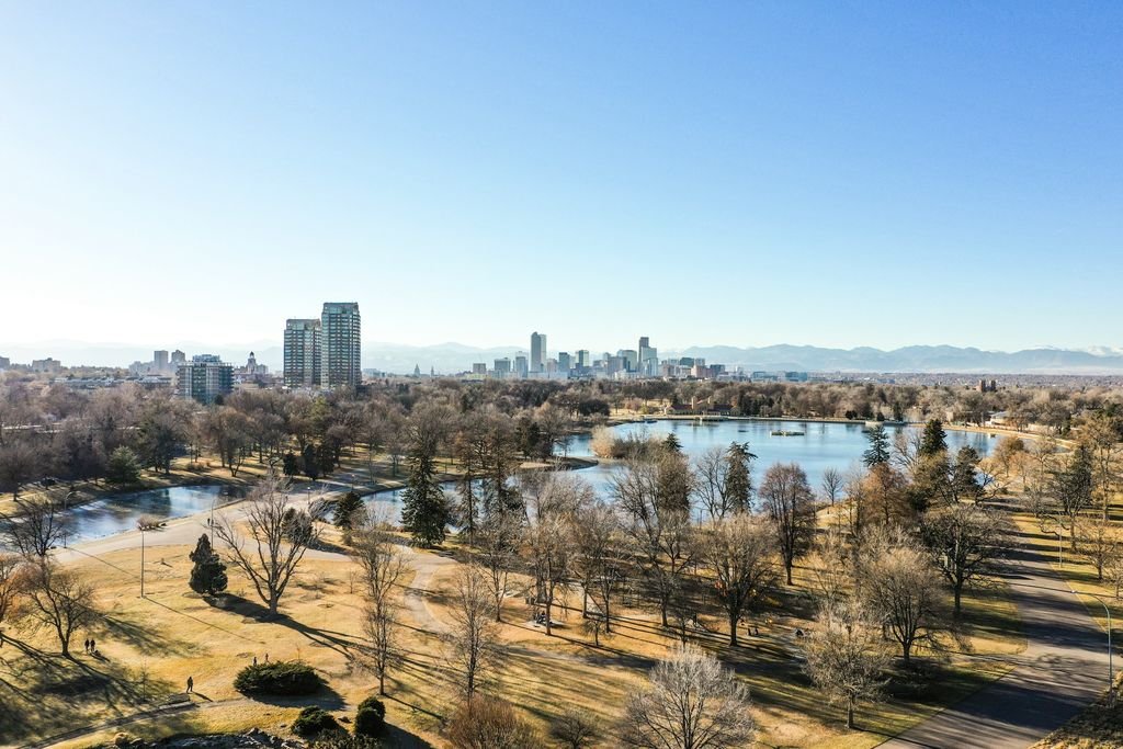 The Denver skyline