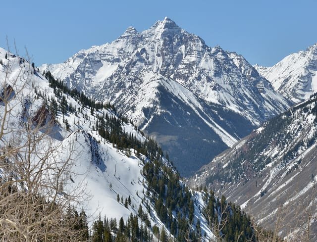 Aspen Highlands with Pyramid Peak behind