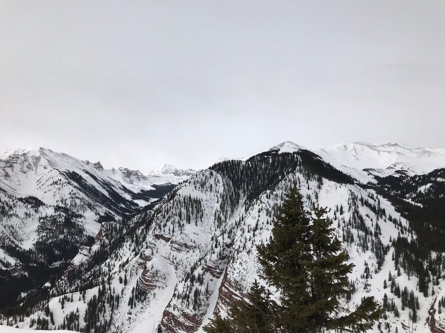 The top of Bull Run at Snowmass