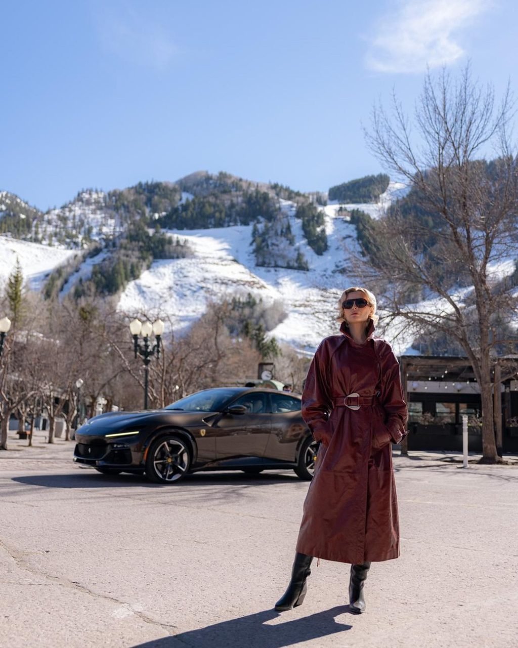 Luggage loaded in an SUV for a private arrival in Aspen